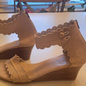 Magdalena Wedges By ELF - Ivory - size 7